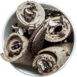 Hand-rolled ice cream from Mr. Puff's in Panama City Beach